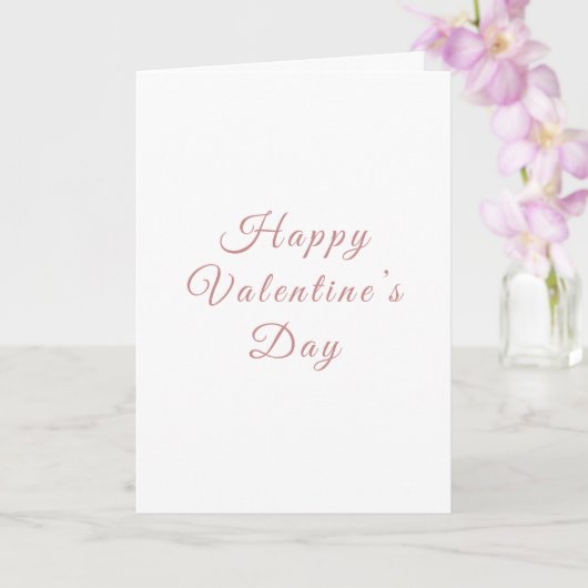 Minimalist Valentine’s Day Card | Personalized Karte (Orchidee)