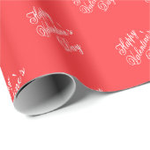 Minimalist Valentine’s Day Love Themed Geschenkpapier (Rolleneckpunkt)