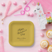 Minimalist Valentine’s Day Love Themed Pappteller (Party)