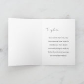 Minimalist Valentinstag Moderne Fotokalligrafie Karte (Innenseite)