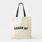 Minimalist Vegan AF Tragetasche (Rückseite)