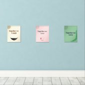 Minimalist Wall Art set of 3 (Holzboden)