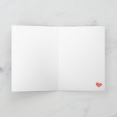 Minimalist washed my hands COVID 19 typography  Karte (Innenseite)