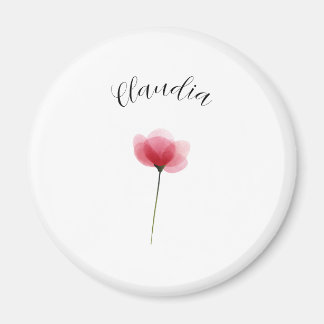 Minimalist Watercolor Botanical Floral Trendy Cute Magnet