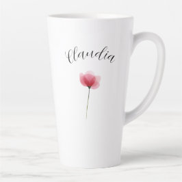 Minimalist Watercolor Botanical Floral Trendy Cute Milchtasse