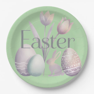 Minimalist Watercolor Easter Typographic Design Pappteller