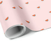 Minimalist Watermelon Pattern Gift Wrap Paper Geschenkpapier (Rolleneckpunkt)