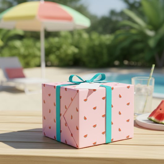 Minimalist Watermelon Pattern Gift Wrap Paper Geschenkpapier