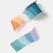 Minimalist Wave Satinband – Trend 2026 Neutral (Rückseite)