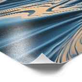 Minimalist Waves at Dawn Fotodruck (Ecke)