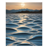 Minimalist Waves at Dawn Fotodruck (Vorne)