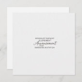 Minimalist We Eloped Script Photo Announcement Inv (Vorne/Hinten)