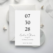 Minimalist Wedding Announcement Script Typography Save The Date