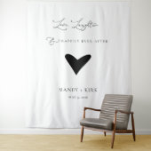 Minimalist Wedding Backdrop Banner Elegant Script  Wandteppich (Beispiel)