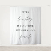 Minimalist Wedding Backdrop Banner  Wandteppich (Vorderseite)