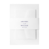Minimalist Wedding Belly Band with Couple’s Names  (Vorderseite Beispiel)