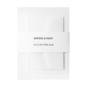 Minimalist Wedding Belly Band Wrap | Elegant (Vorderseite Beispiel)