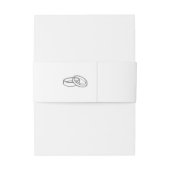 Minimalist Wedding Belly Band Wrap | Elegant (Rückseitenbeispiel)