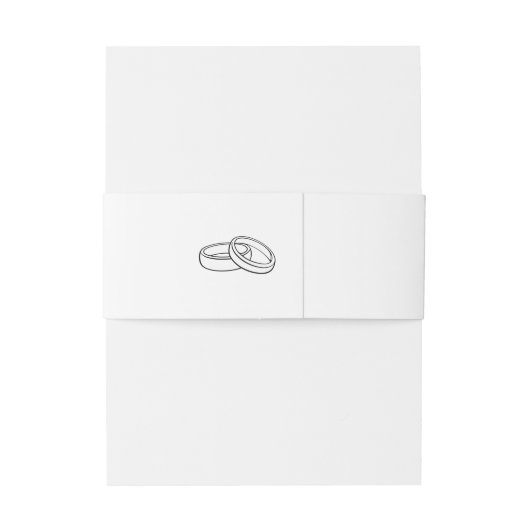 Minimalist Wedding Belly Band Wrap | Elegant (Rückseitenbeispiel)