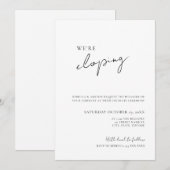 Minimalist Wedding Elopement Invitation Einladung (Vorne/Hinten)