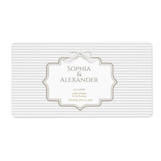 Minimalist Wedding Favor Labels (Vorne)