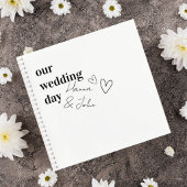 Minimalist Wedding Guest Book Notizblock