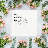 Minimalist Wedding Guest Book Notizblock