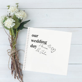 Minimalist Wedding Guest Book Notizblock