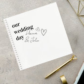 Minimalist Wedding Guest Book Notizblock
