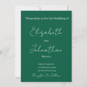 minimalist Wedding Invitation Einladung (Vorderseite)