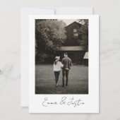 Minimalist Wedding Invitation Einladung (Vorderseite)