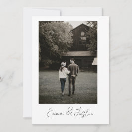 Minimalist Wedding Invitation Einladung