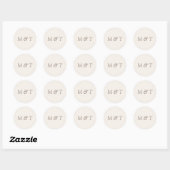 Minimalist Wedding Monogram Envelope Seal Sticker (Blatt)
