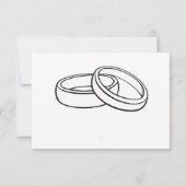 Minimalist Wedding Place Name Card | Table Seating (Rückseite)