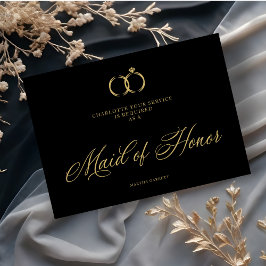 Minimalist Wedding Rings Maid of Honor Luxury