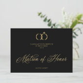 Minimalist Wedding Rings Matron of Honor Luxury (Stehend Vorderseite)
