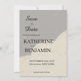 Minimalist Wedding Save The Date