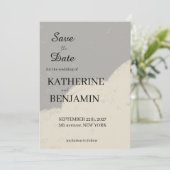 Minimalist Wedding Save The Date (Stehend Vorderseite)