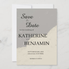 Minimalist Wedding Save The Date
