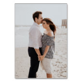 Minimalist Wedding Seating Chart QR Modern  Tischnummer (Rückseite)