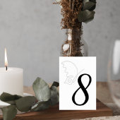 Minimalist Wedding Table Number Card Tischnummer