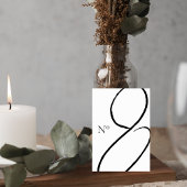 Minimalist Wedding Table Number Card Tischnummer