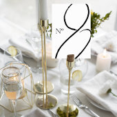 Minimalist Wedding Table Number Card Tischnummer
