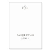 Minimalist Wedding Table Number Place Card Tischnummer (Vorderseite)