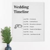Minimalist Wedding Timeline poster