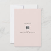 Minimalist Wedding | Warm Blush Dankeskarte (Rückseite)
