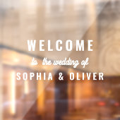 Minimalist Wedding Welcome Mirror/Glass Sticker (Blatt 2)
