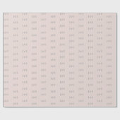 Minimalist Wedding Wrapping Paper | Warm Blush Geschenkpapier (Flach)