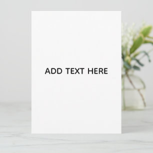 Minimalist weiß elegant für jeden Anlass Feiertagskarte