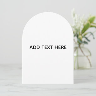 Minimalist weiß elegant für jeden Anlass Feiertagskarte